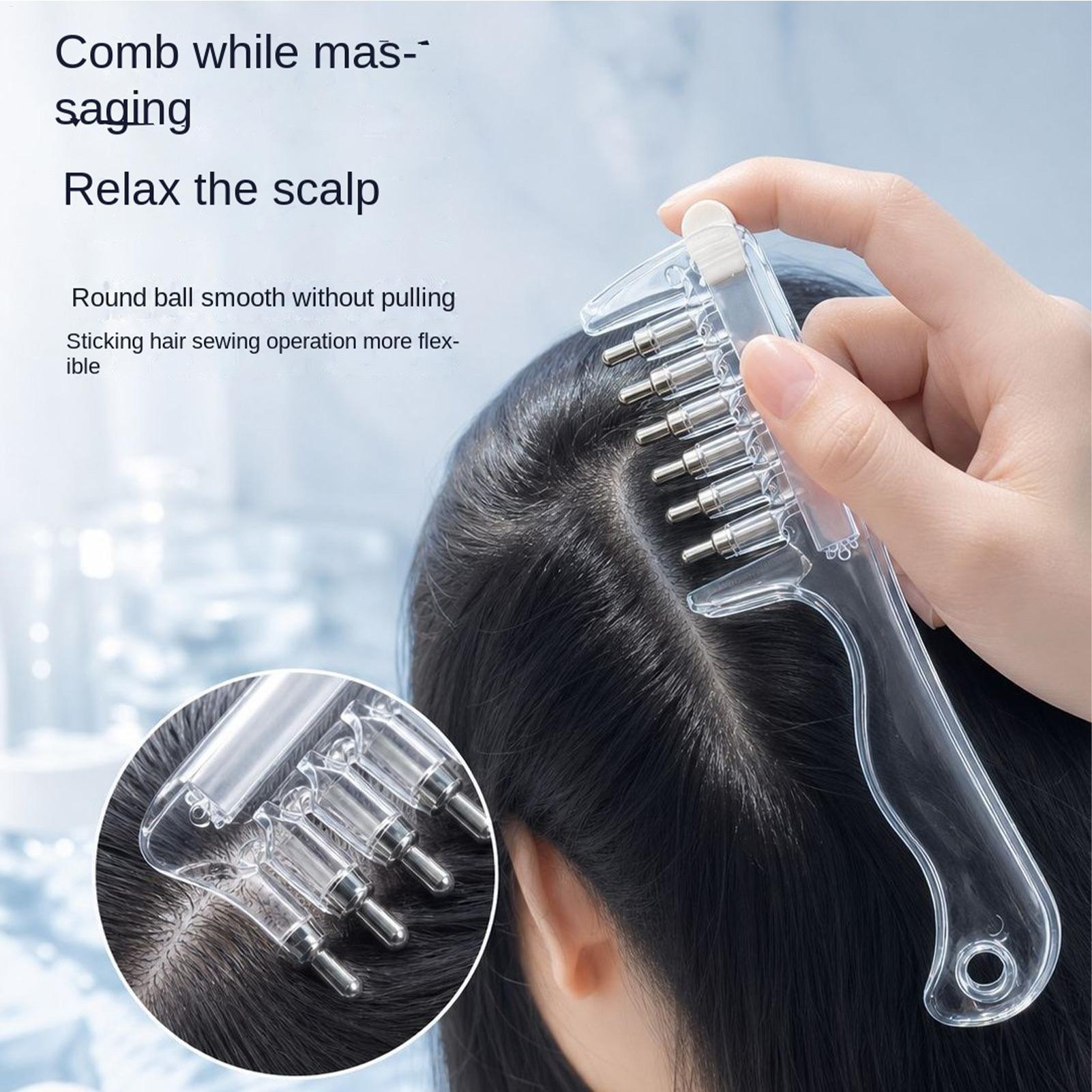Hair Care Essential - 1PC Portable Transparent Hair Root Comb