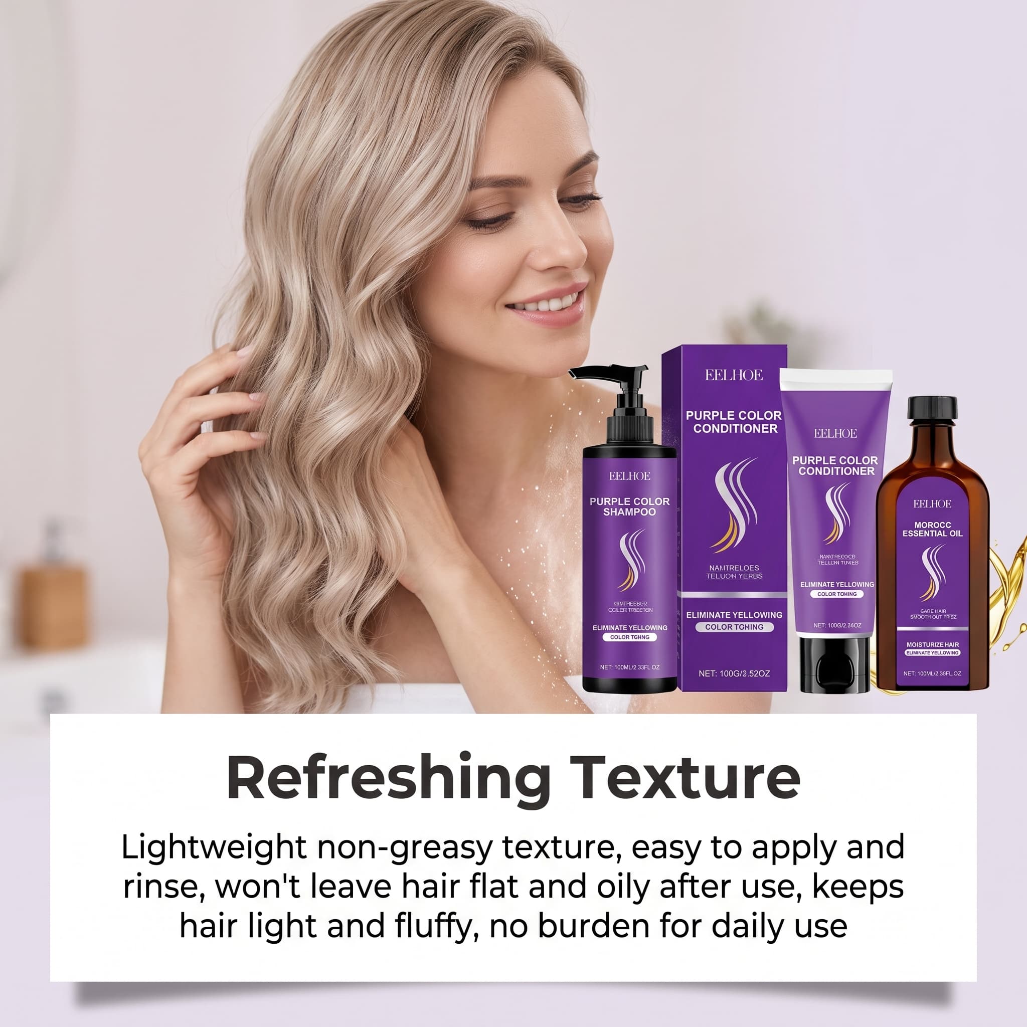 Purple Shampoo Set With Condit - Hair Care Color recension och pris