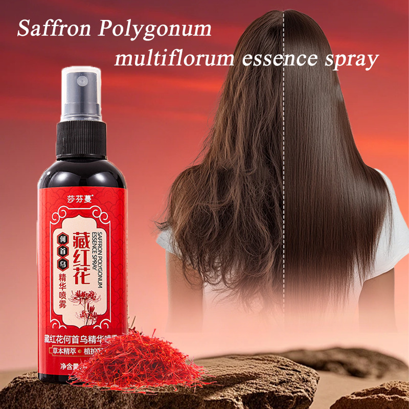 Saffron Polygonum Multiflorum  - Hair Care Essence Oil Spray recension och pris