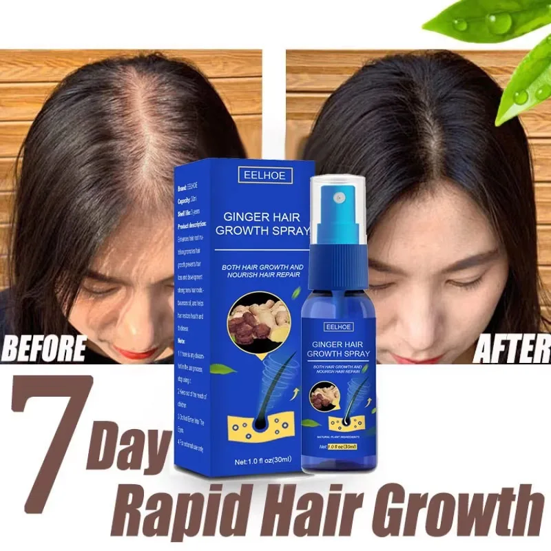 Ginger Hair Growth Serum Spray - Hair Care Essence Oil Spray recension och pris