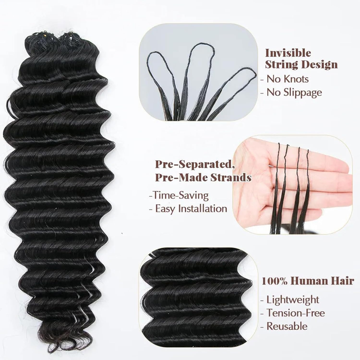 Crochet Human Hair Lightweight - Hair Care Color recension och pris