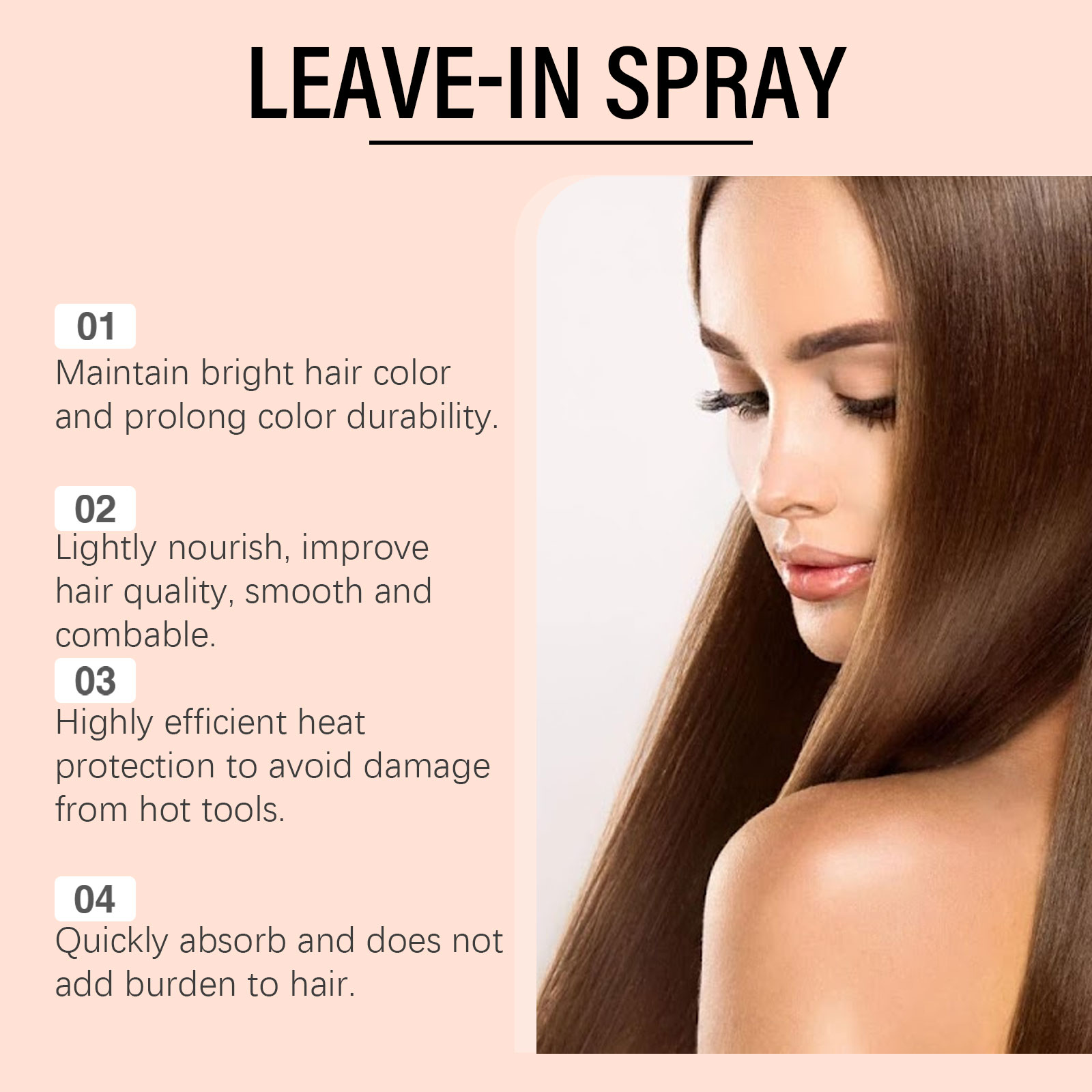 Moisturizing Spray for Hair Sc - Hair Care Essence Oil Spray recension och pris