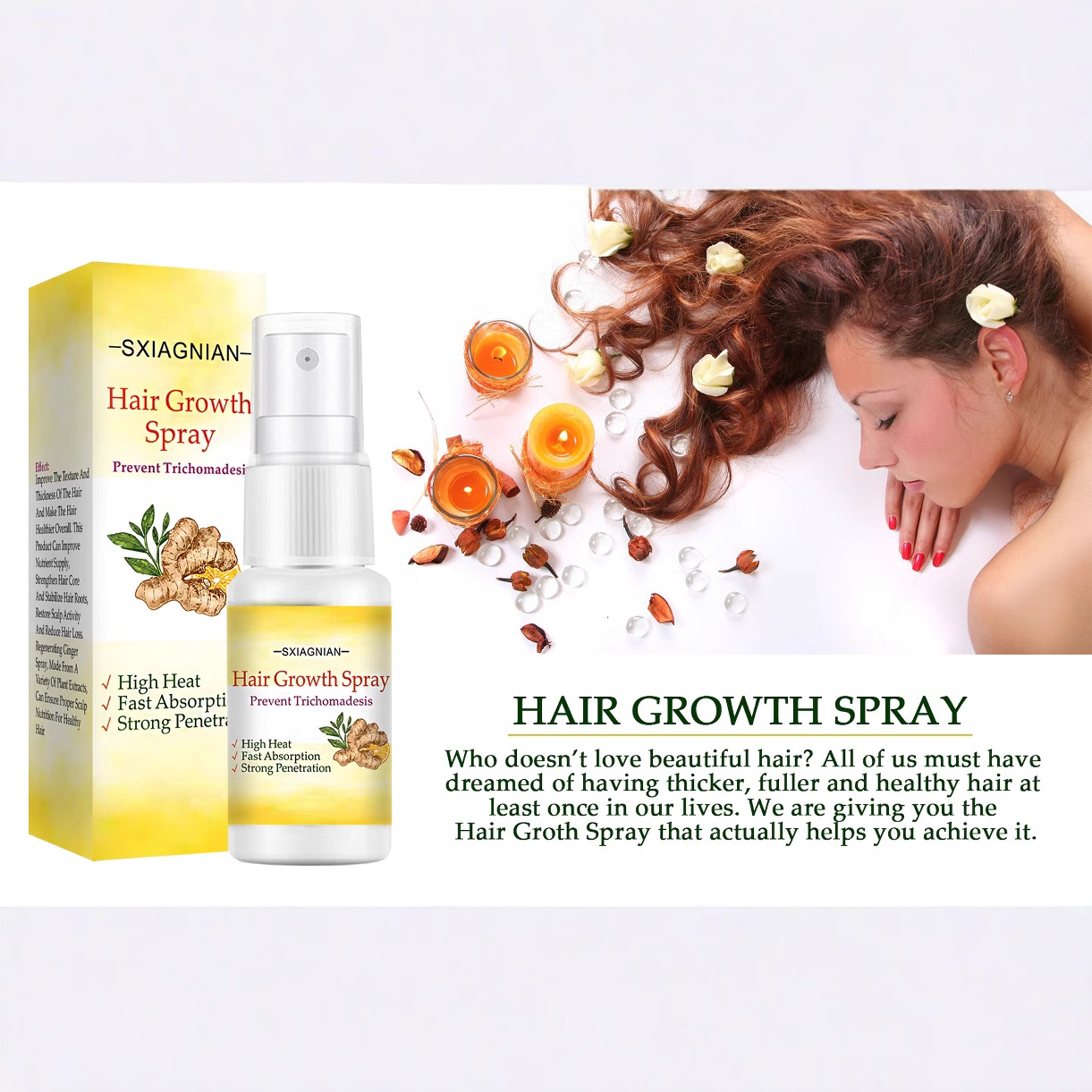 Ginger oil nourishing essence  - Hair Care Essence Oil Spray recension och pris