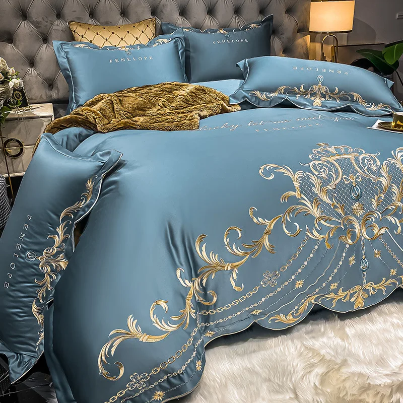 European-Style Bed Sheet Four- - Satin Pillowcase Silk recension och pris