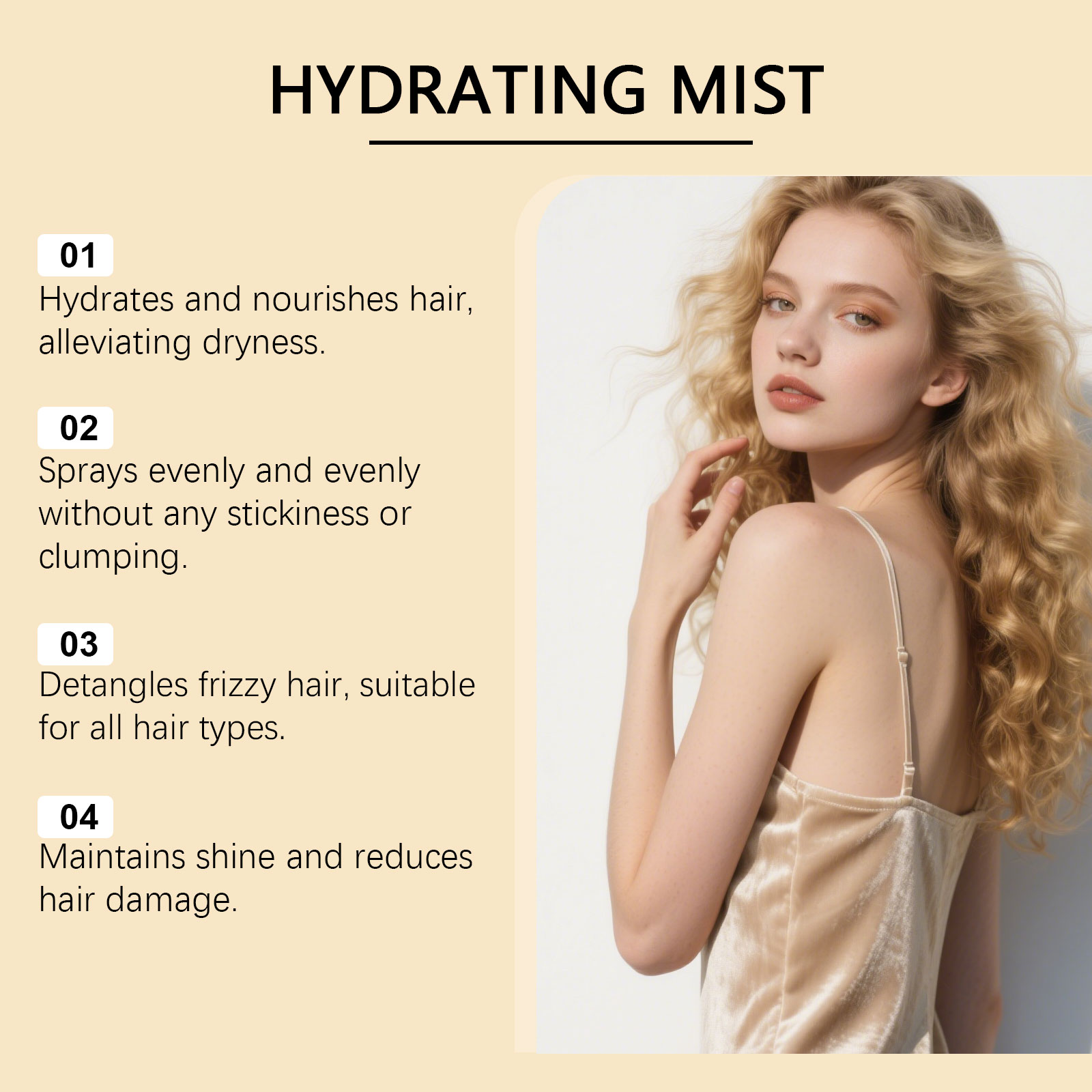 Hoegoa Hair Moisturizing Spray - Hair Care Essence Oil Spray recension och pris