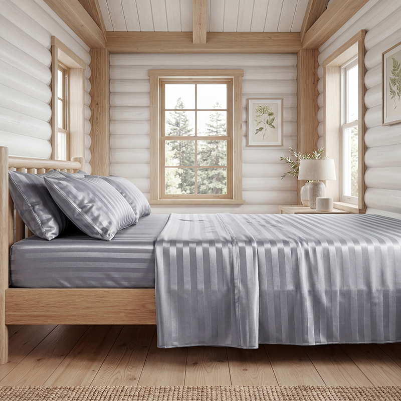 Wrinkle Resistant Striped Sati - Satin Pillowcase Silk recension och pris