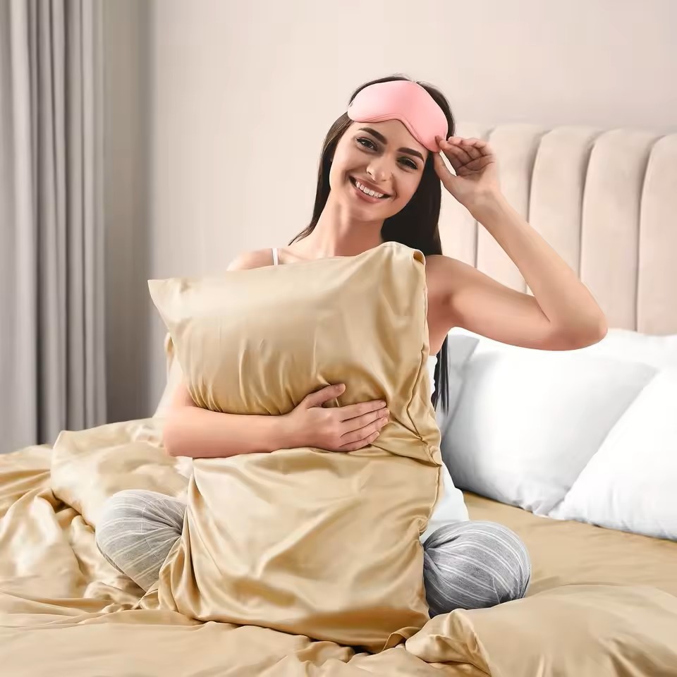 1PC Satin Pillowcase for Hair  - Satin Pillowcase Silk recension och pris