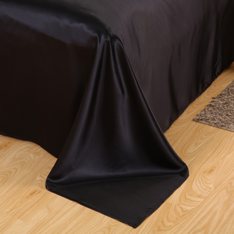 Satin Black Bedding Set With D - Satin Pillowcase Silk recension och pris