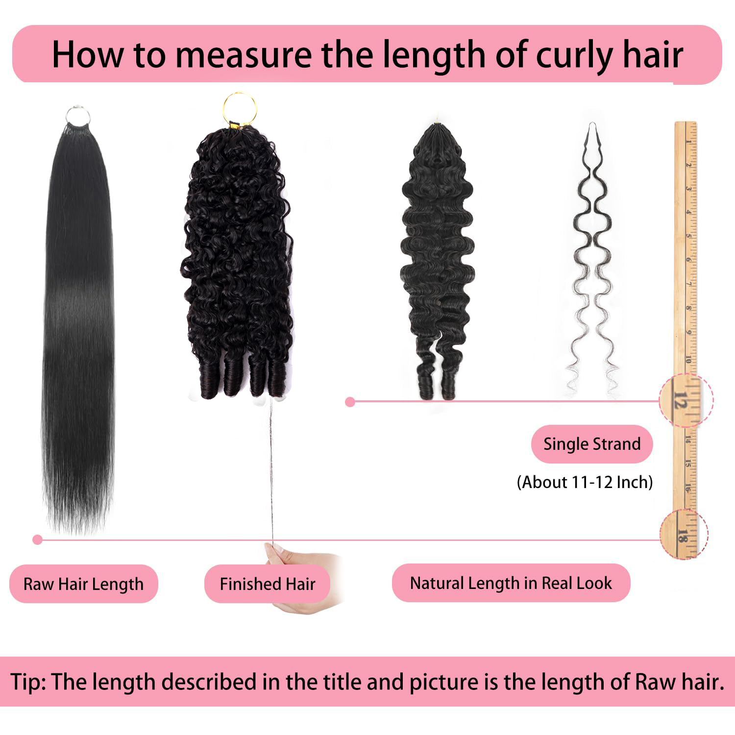 100% Human Hair Feather Croche - Hair Care Color recension och pris